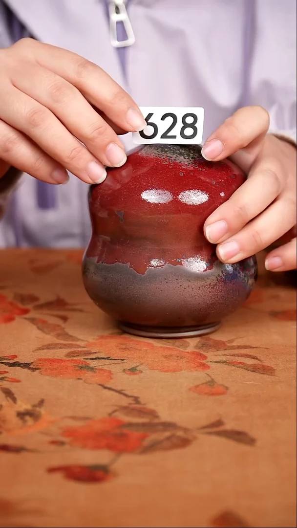 全品钧瓷茶器摆件