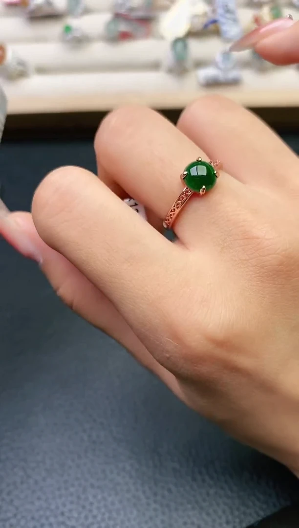 【闪购商品】翡翠戒指银S925镶嵌1111