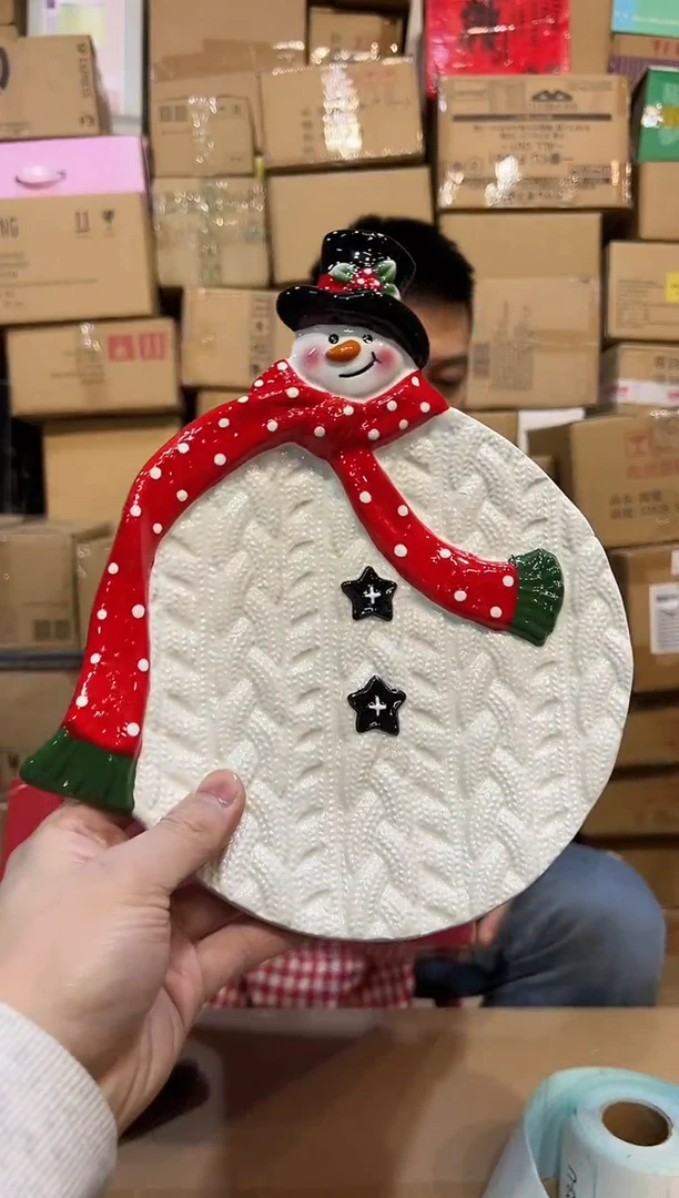 【闪购商品】杯特雷西原盒雪人盘子Ａ