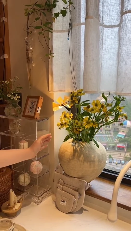 茶道摆件00000000白花器7055