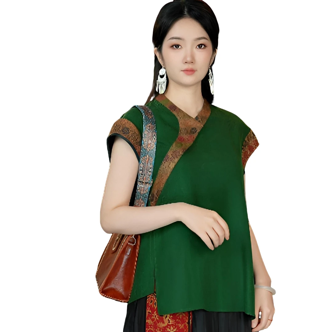 【匠心力荐】桑波段豹纹香云纱衬衫404010