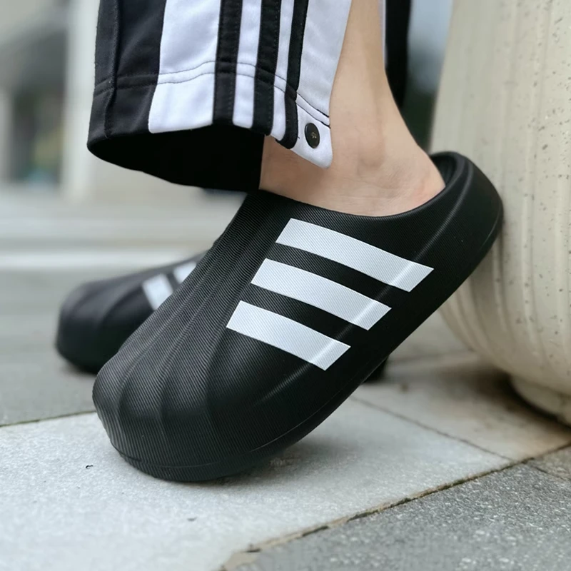 阿迪达斯三叶草FOM SUPERSTAR MULE贝壳头运动凉鞋包头拖鞋IG8277