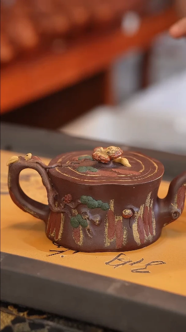 茶壶紫砂原矿手工制作