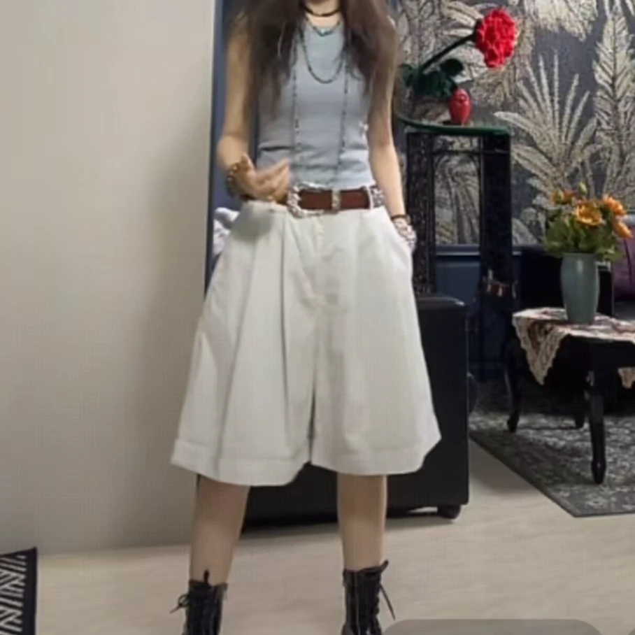 02519134阔腿中裤 时尚简约个性百搭休闲舒适宽松减龄潮流女士