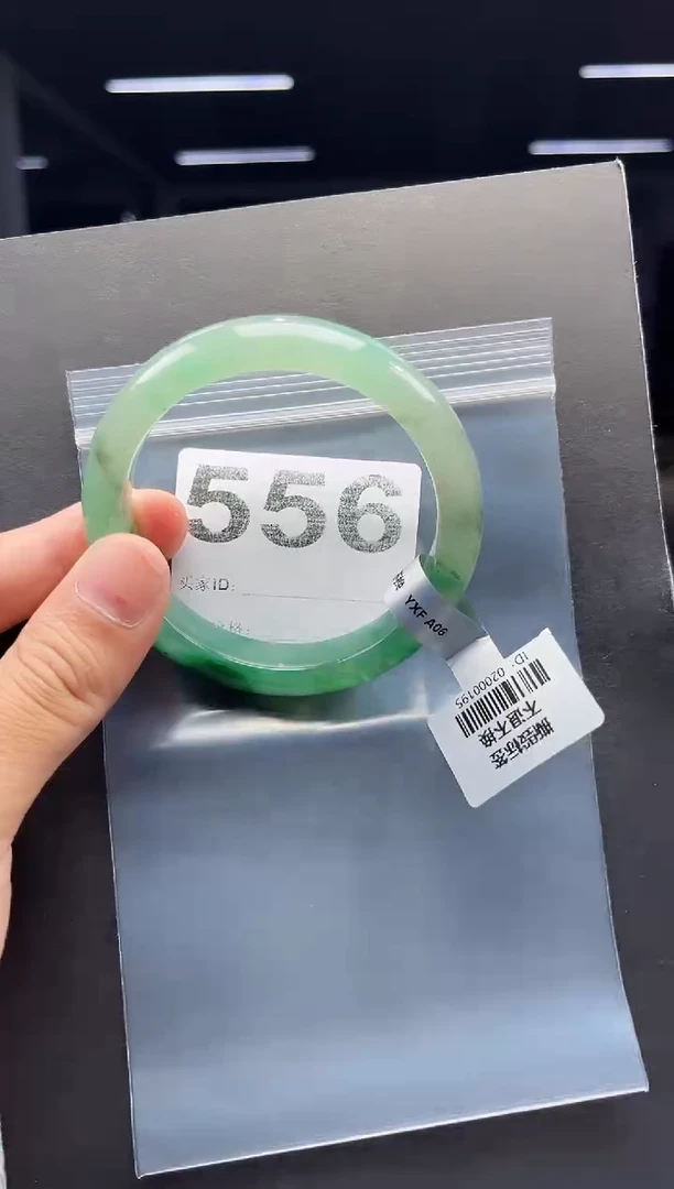未镶嵌手镯石英质玉（非洲翠）5758圈口556