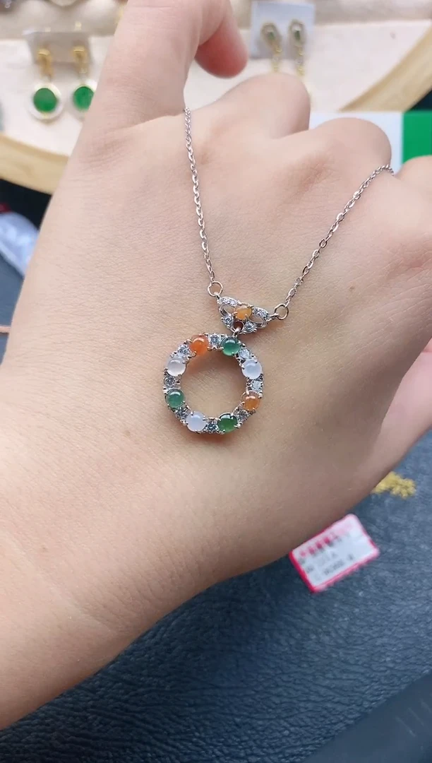 翡翠戒指银S925镶嵌11111