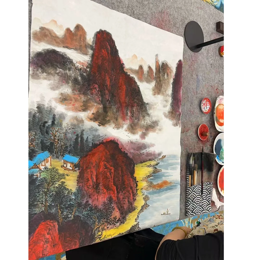 橱窗展示/苏珊（苏三秋）/宣纸国画/带证书带授权不带框