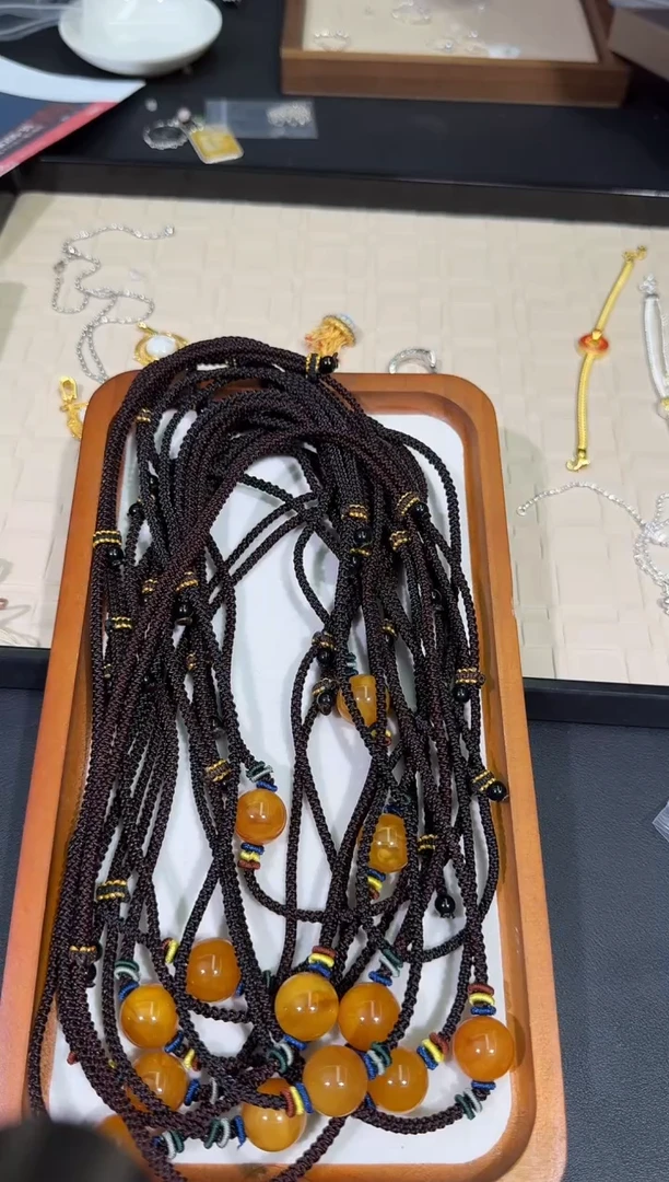 【闪购商品】琥珀颈饰未镶嵌X0209-1195-81多样性一件