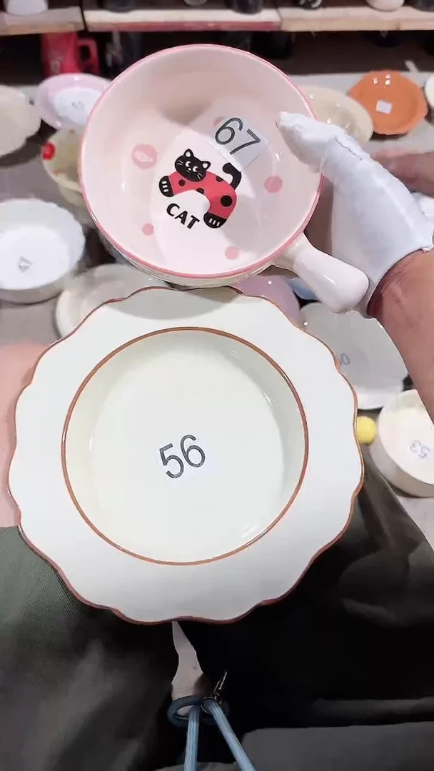 碗2个盘 微瑕凑满20元包邮