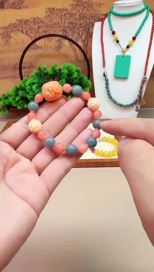 14K金镶嵌手链翡翠S438