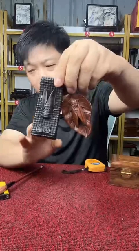 木2件笔搁*******