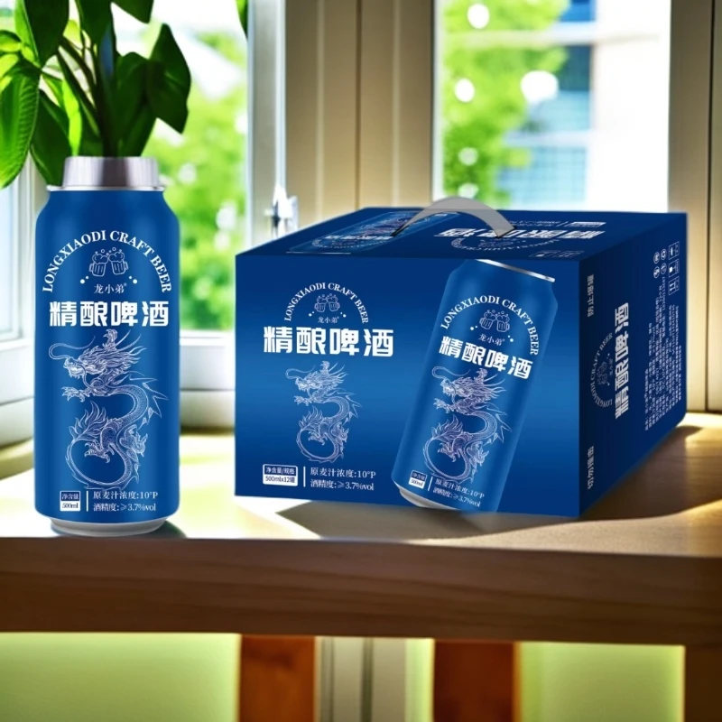 【建博优选S】龙小弟精酿啤酒500ML*12瓶