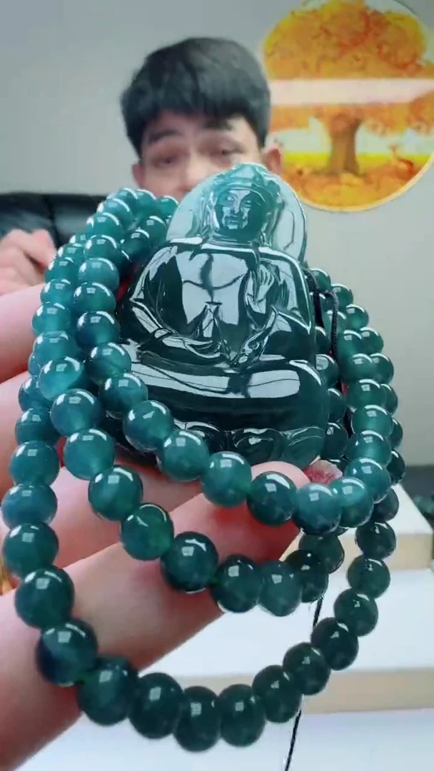颈饰未镶嵌翡翠天然A货翡翠  多样性随机发其一