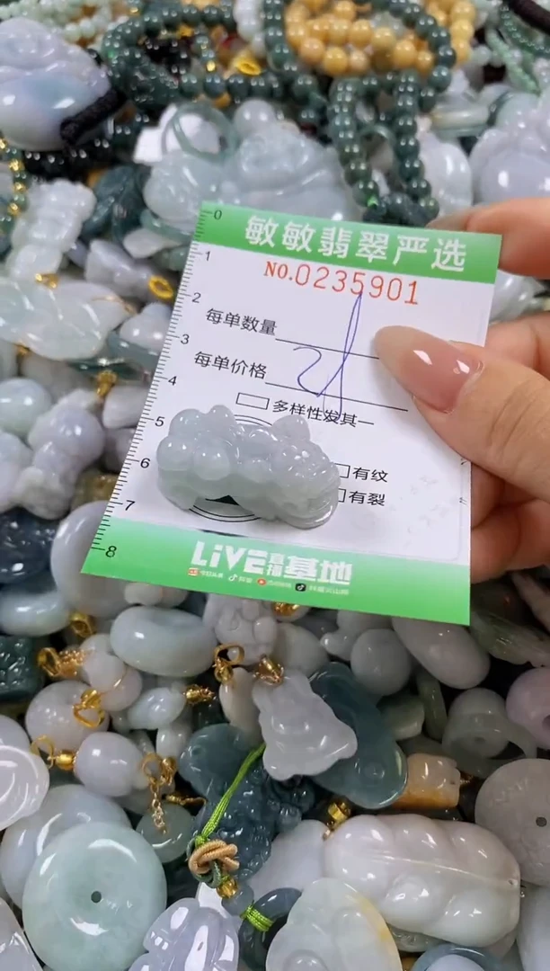翡翠未镶嵌颈饰闪购0235901