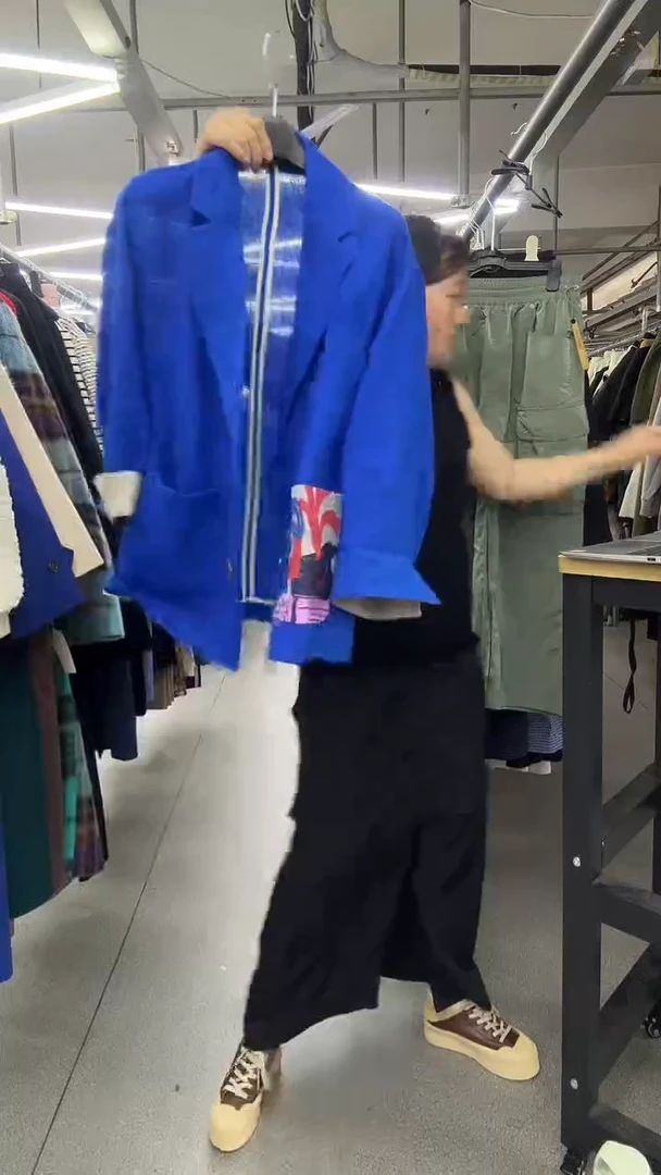 吊带贝麻西服外套