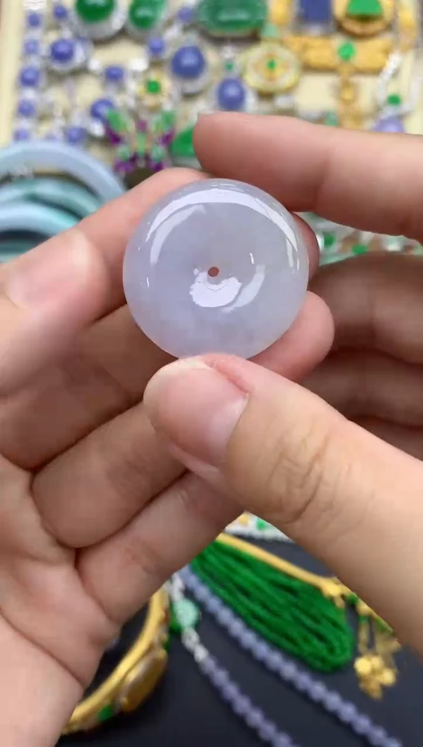 翡翠未镶嵌颈饰122-春日珠宝