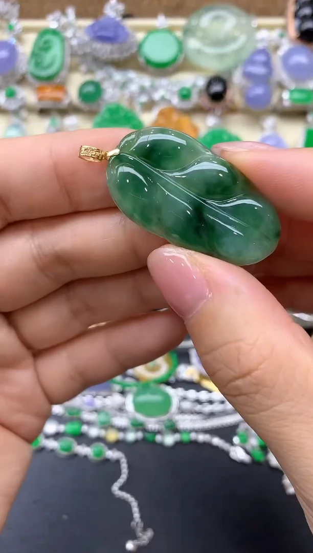 【闪购商品】翡翠颈饰18K金镶嵌12-中国好珍宝