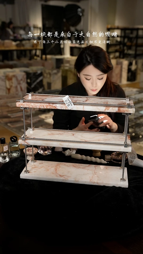 大理石028三层置物架