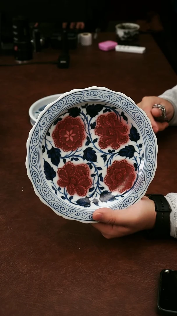 陶瓷开播福利景德镇陶瓷手工手绘直径20