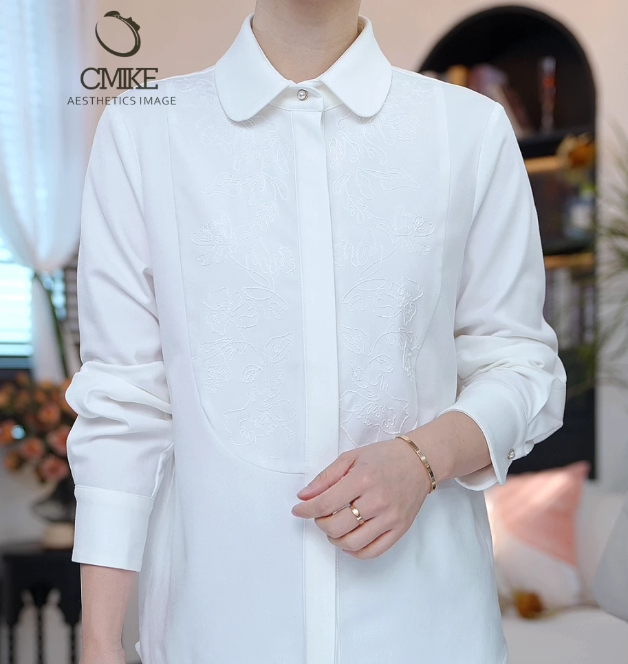 【蜜客原创】时尚气质休闲设计感百搭衬衫2591C000005