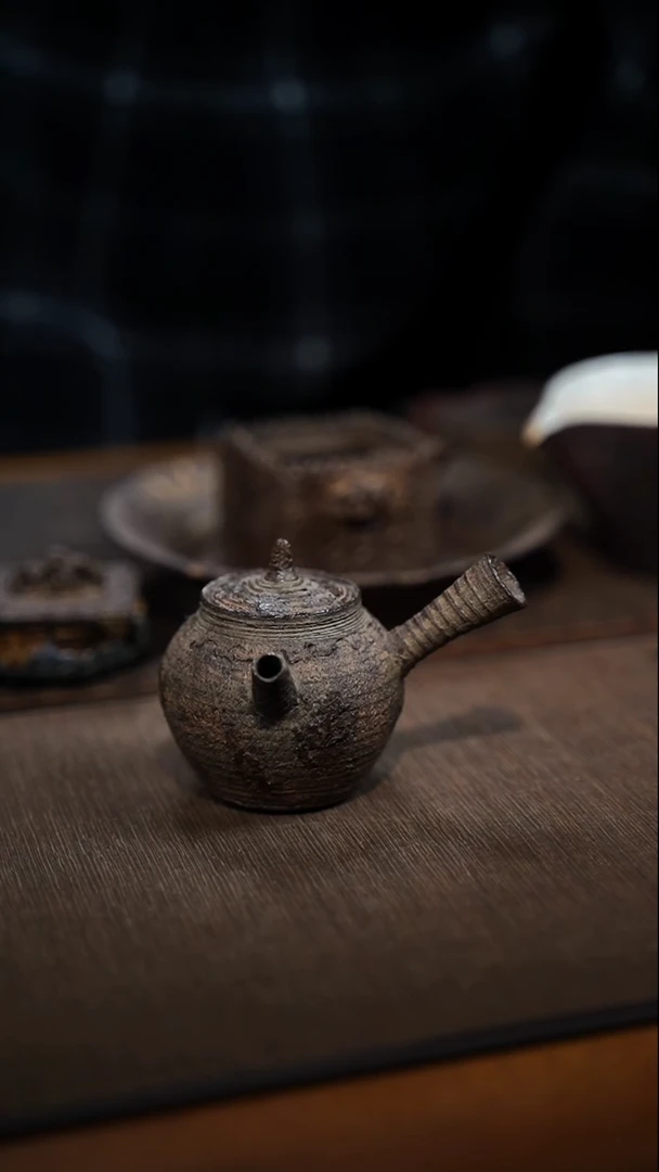 全手工制作  南蛮侧把壶