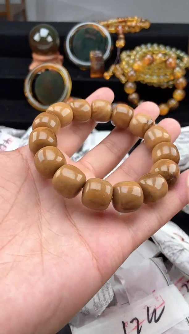 未镶嵌琥珀手链根珀老型珠手串