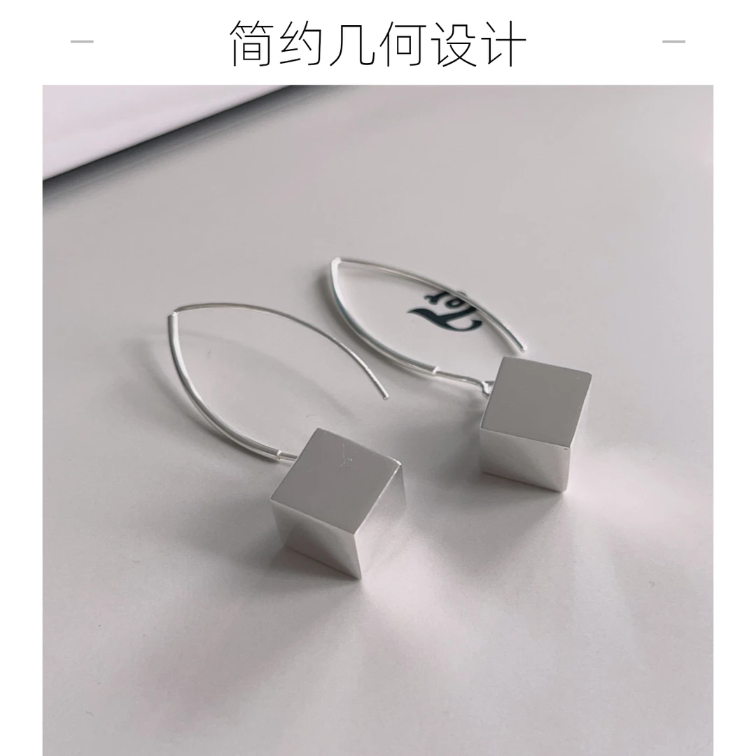925银耳饰 已开价直接拍【古八】   重工四方来财大耳环  110711