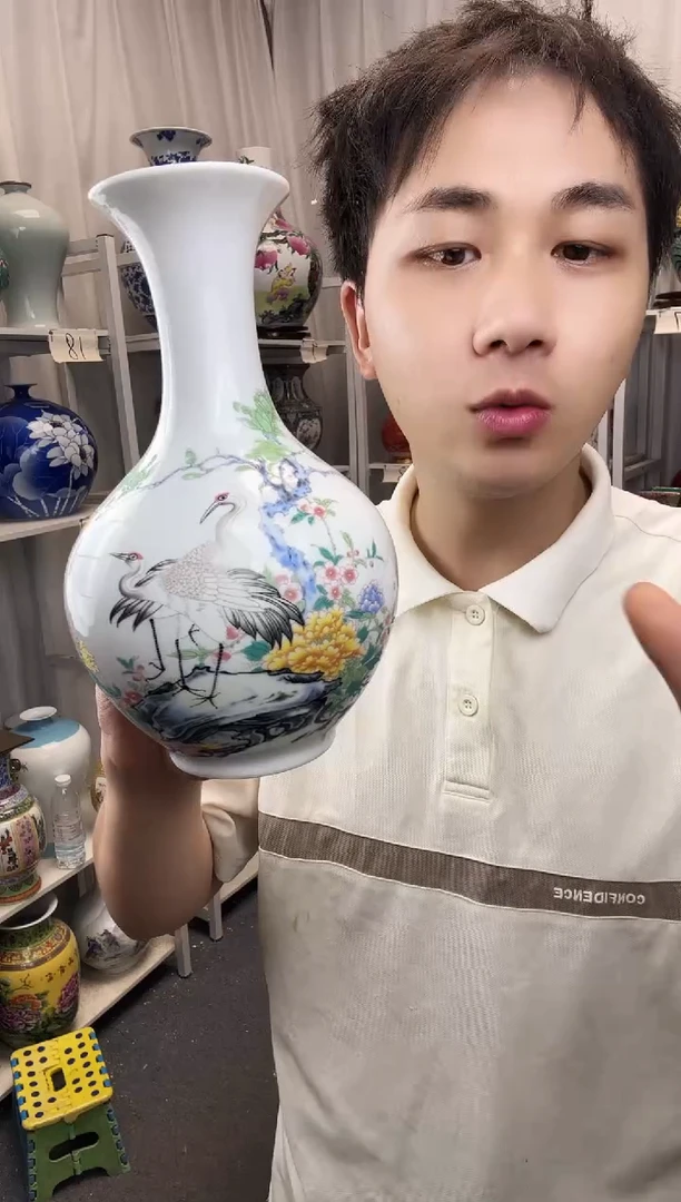 摆件景德镇仙鹤福利