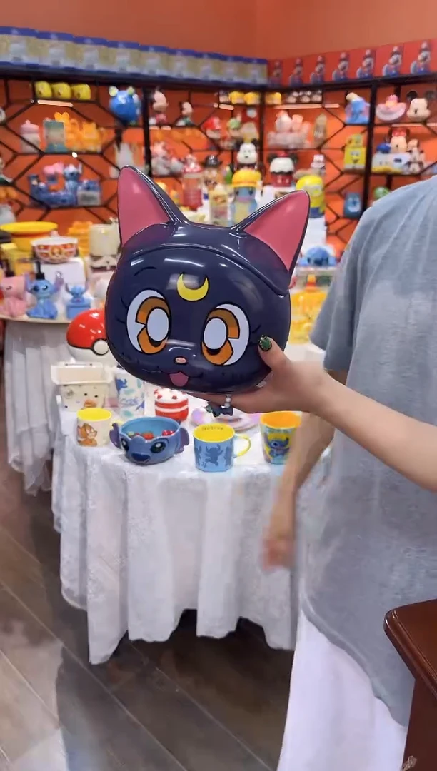 瓷片@@露娜猫陶瓷储物罐