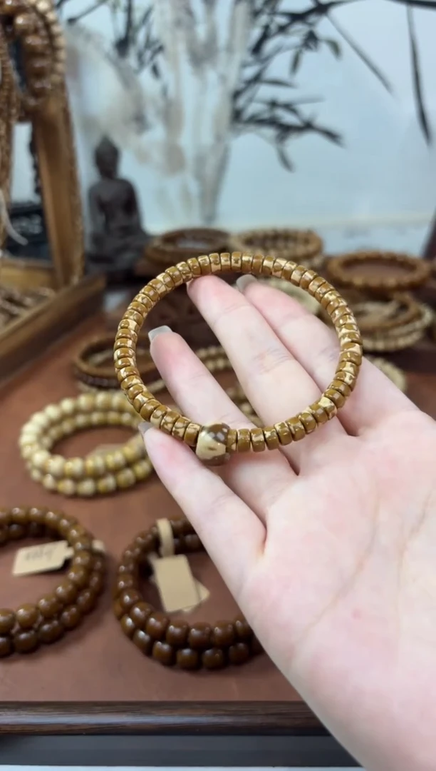 手串紫金鼠6*3纯肉鼠尖紫金鼠花皮药片