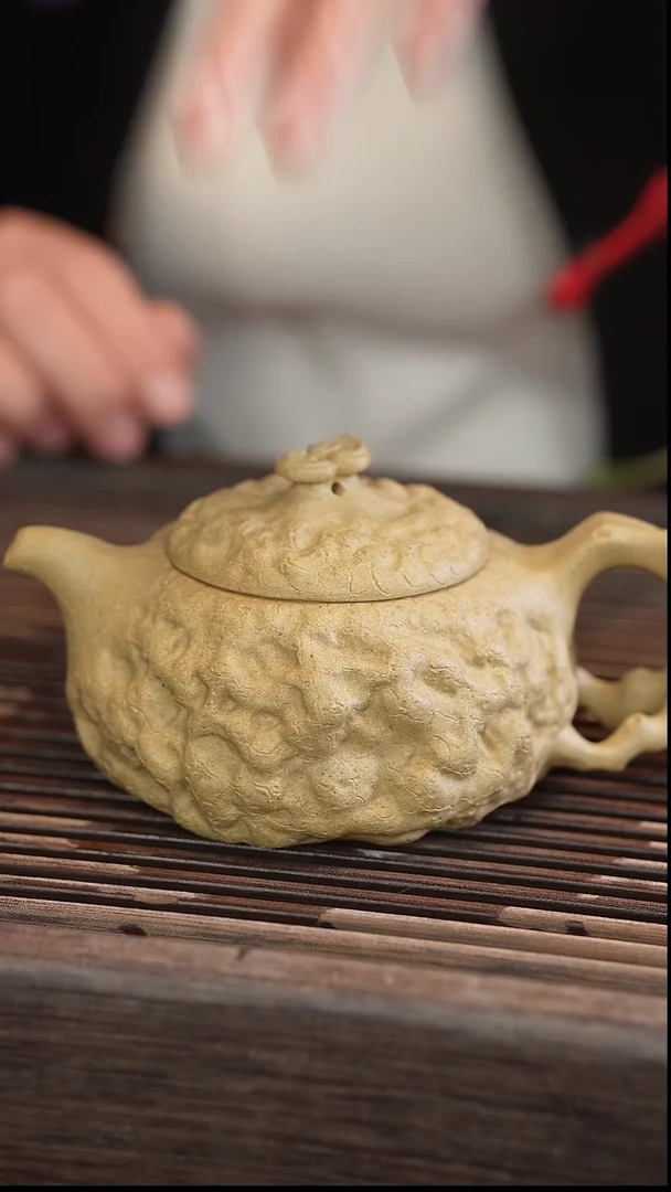 茶壶紫砂270cc【 宽口】  供春 本绿