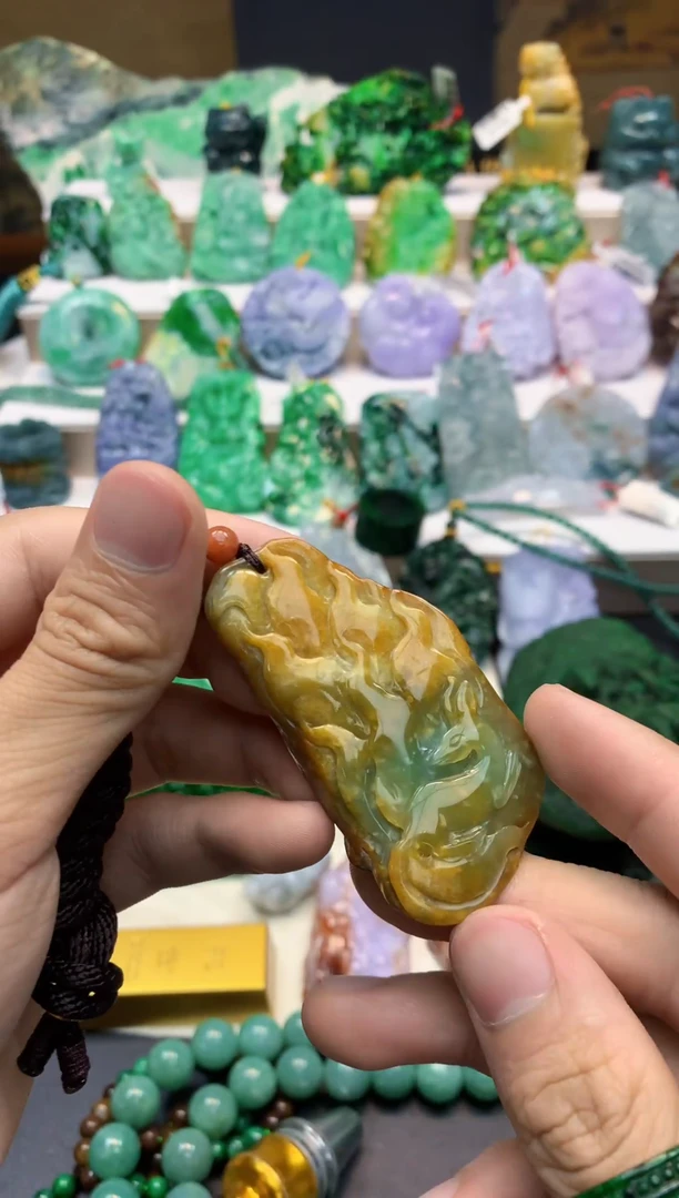 颈饰未镶嵌翡翠天然A货翡翠