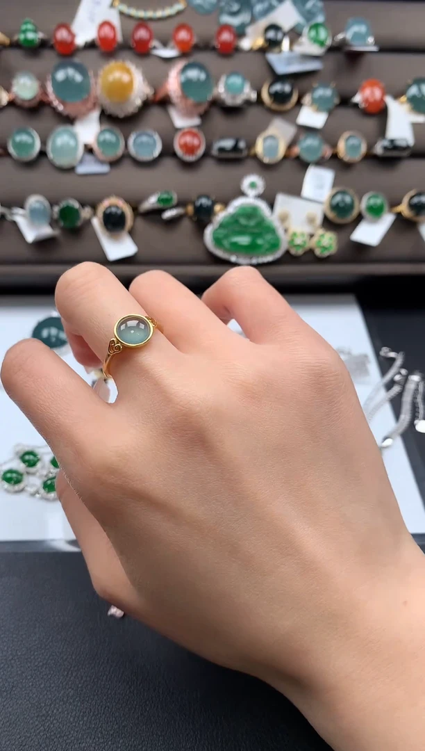 【闪购商品】翡翠戒指银S925镶嵌312312312