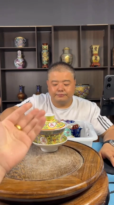摆件景德镇陶瓷青花摆件23
