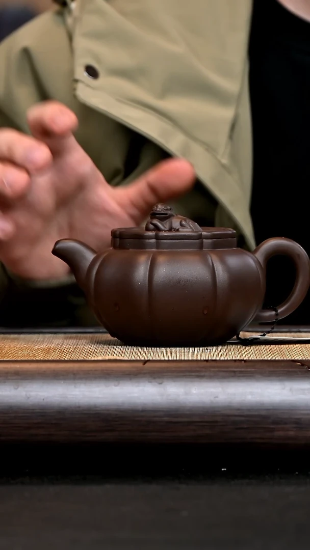 【闪购商品】紫砂茶壶JH7710 全手狮球 紫泥