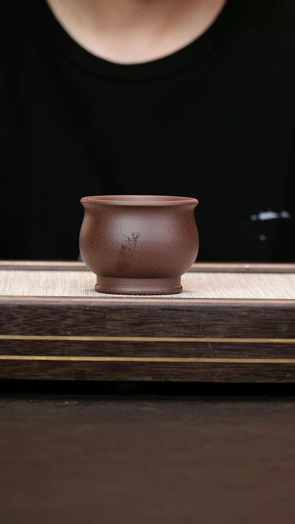 茶壶紫砂深井紫泥  将军杯