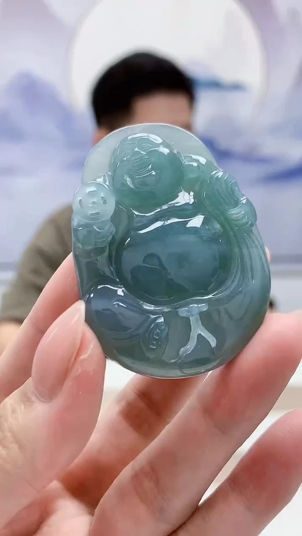 未镶嵌定制翡翠4917MM-毛货挂件21