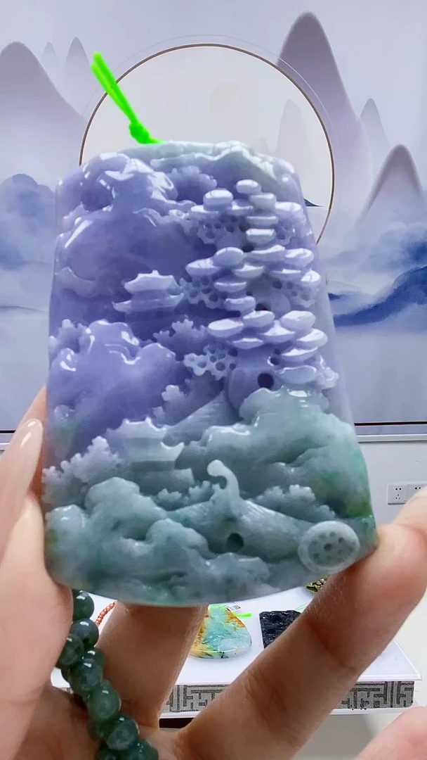 定制翡翠未镶嵌5124xx-毛货挂件141赠珠链