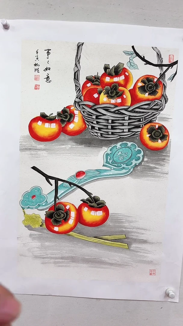 国画事事如意/3尺托底/雷畅胜