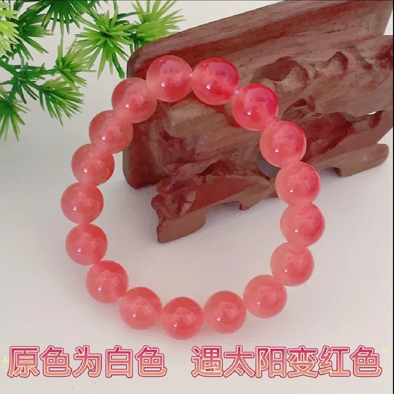 非金属树脂手链 阳光下变色手串男女情侣款链