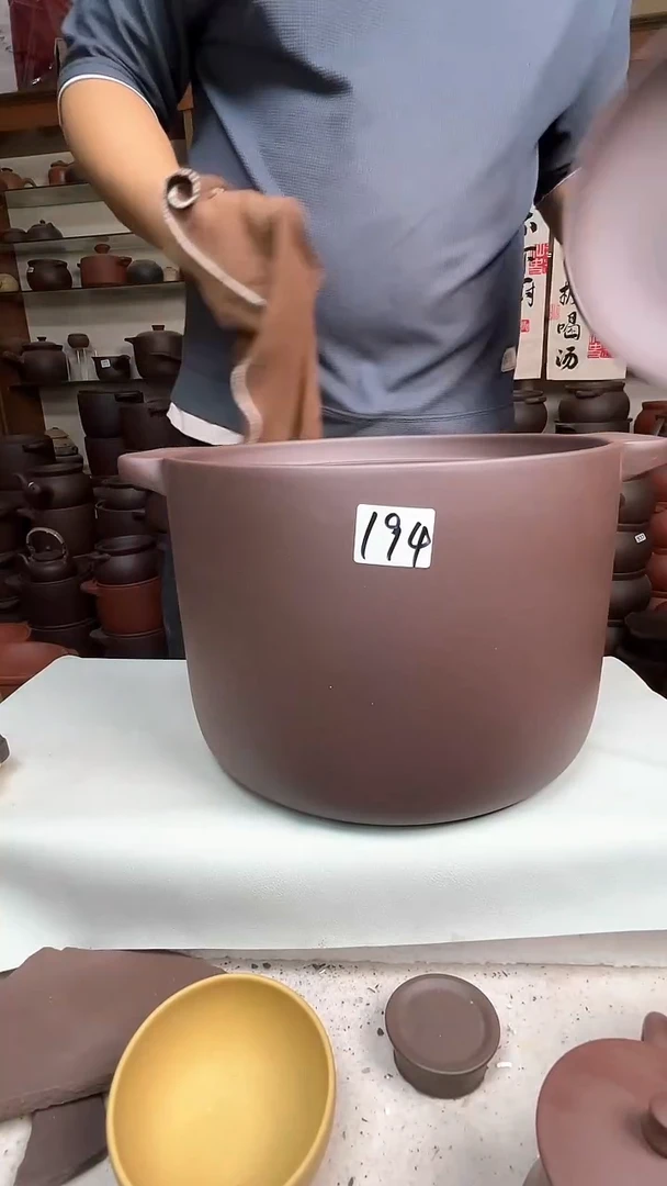 宜兴紫砂微瑕12升直筒194