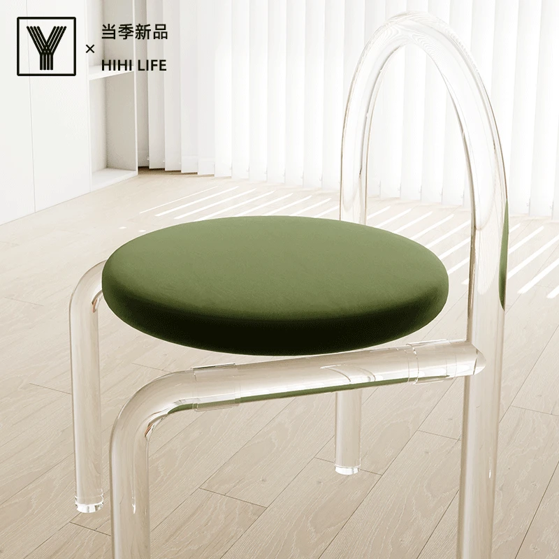 【语织相伴】亚克力埃及绒弹力万能化妆凳板凳套罩圆弧形座位椅套罩