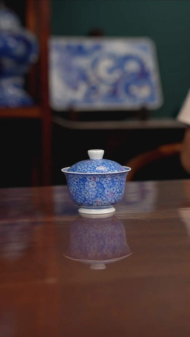 空山明月 新斗彩 冰梅