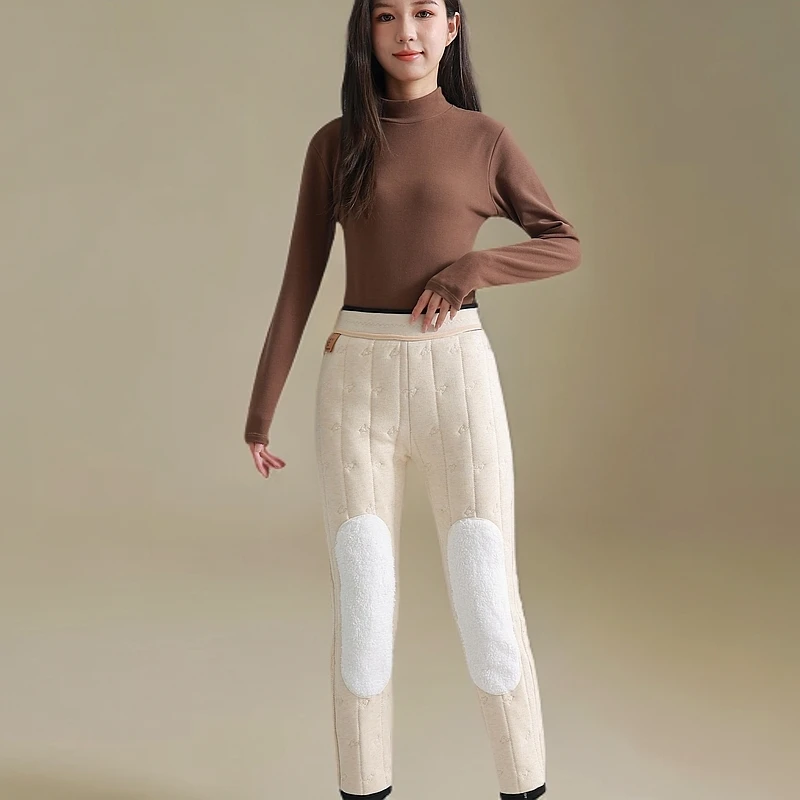 羊毛保暖裤，保暖的好帮手高腰打底女士羊绒修身加厚秋冬冬季裤子