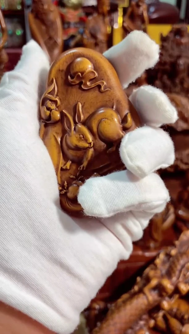 小叶黄杨小件兔兔兔