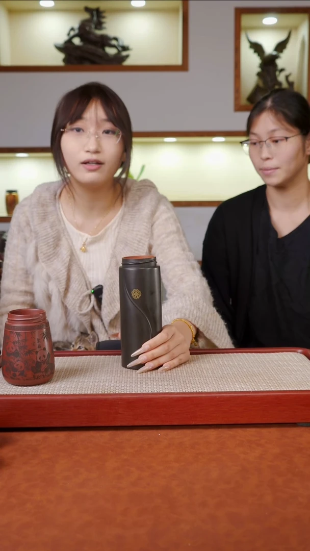 茶杯紫砂乾坤杯 粉天青