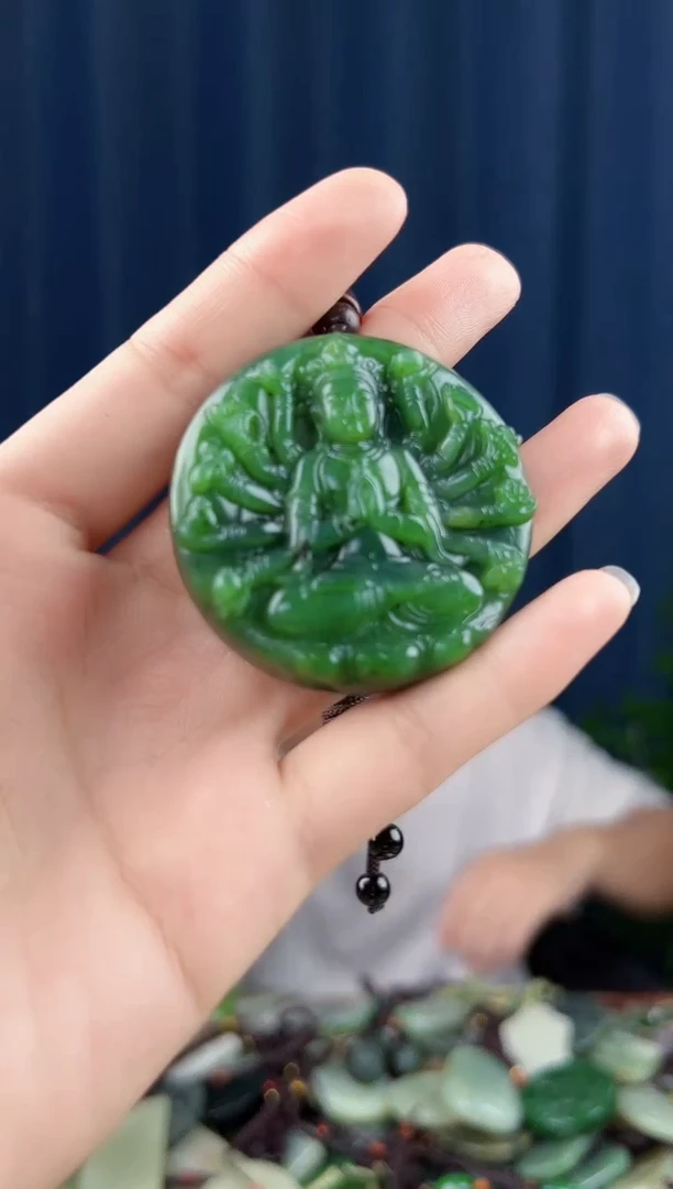 颈饰未镶嵌和田玉拍一发一，多样性发货