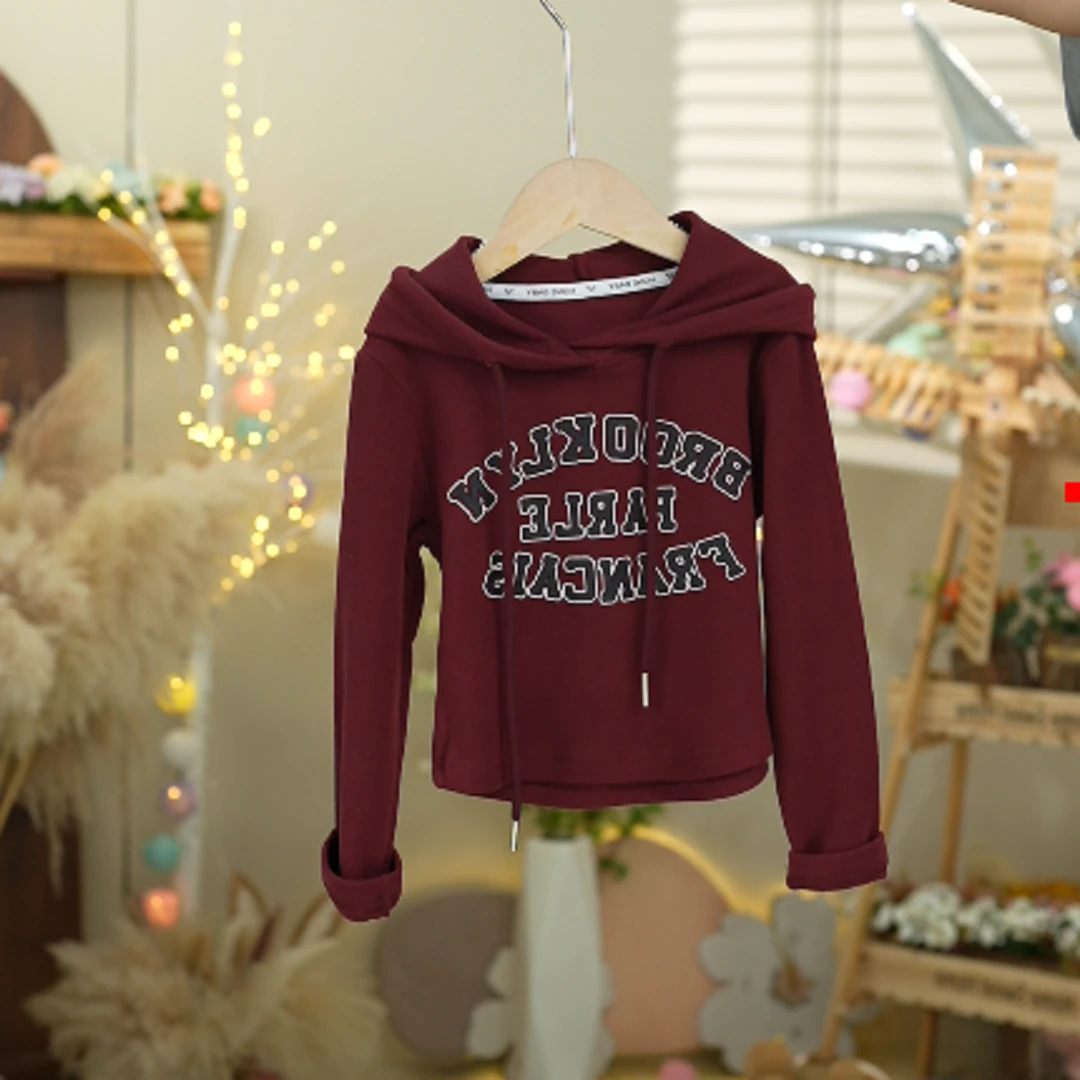 女童套装儿童洋气时尚休闲连帽加绒加厚中大童秋冬春秋印花秋季