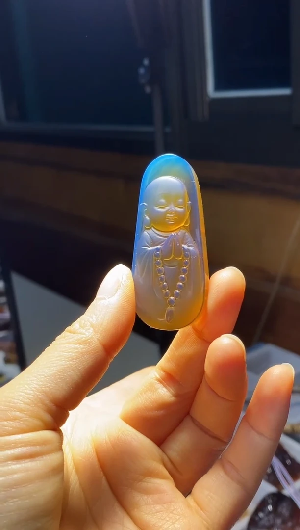 琥珀颈饰未镶嵌SN92-162（小和尚）