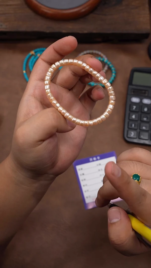 未镶嵌手串淡水珍珠程**.珍珠手串